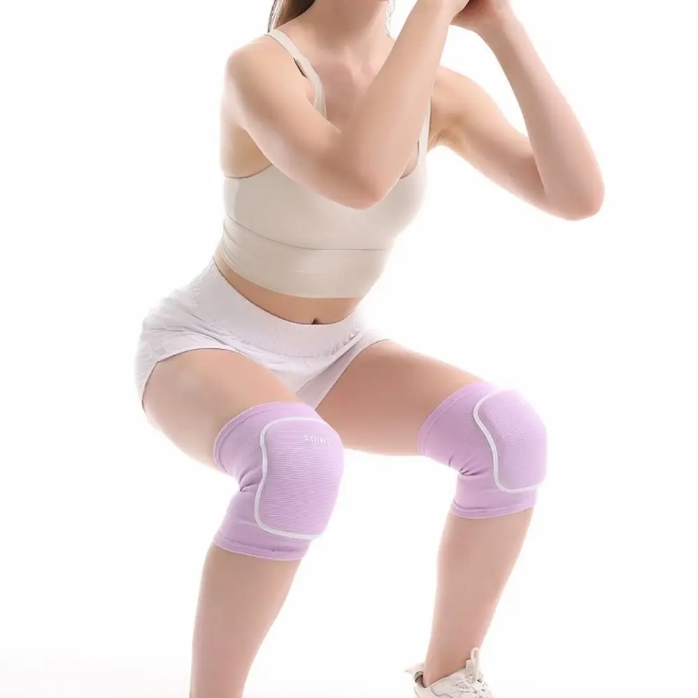 Rodilleras de esponja gruesa de algodón y poliéster, Protector de rodilla elástico de 5 colores, rodillera deportiva suave y transpirable - imagen 2