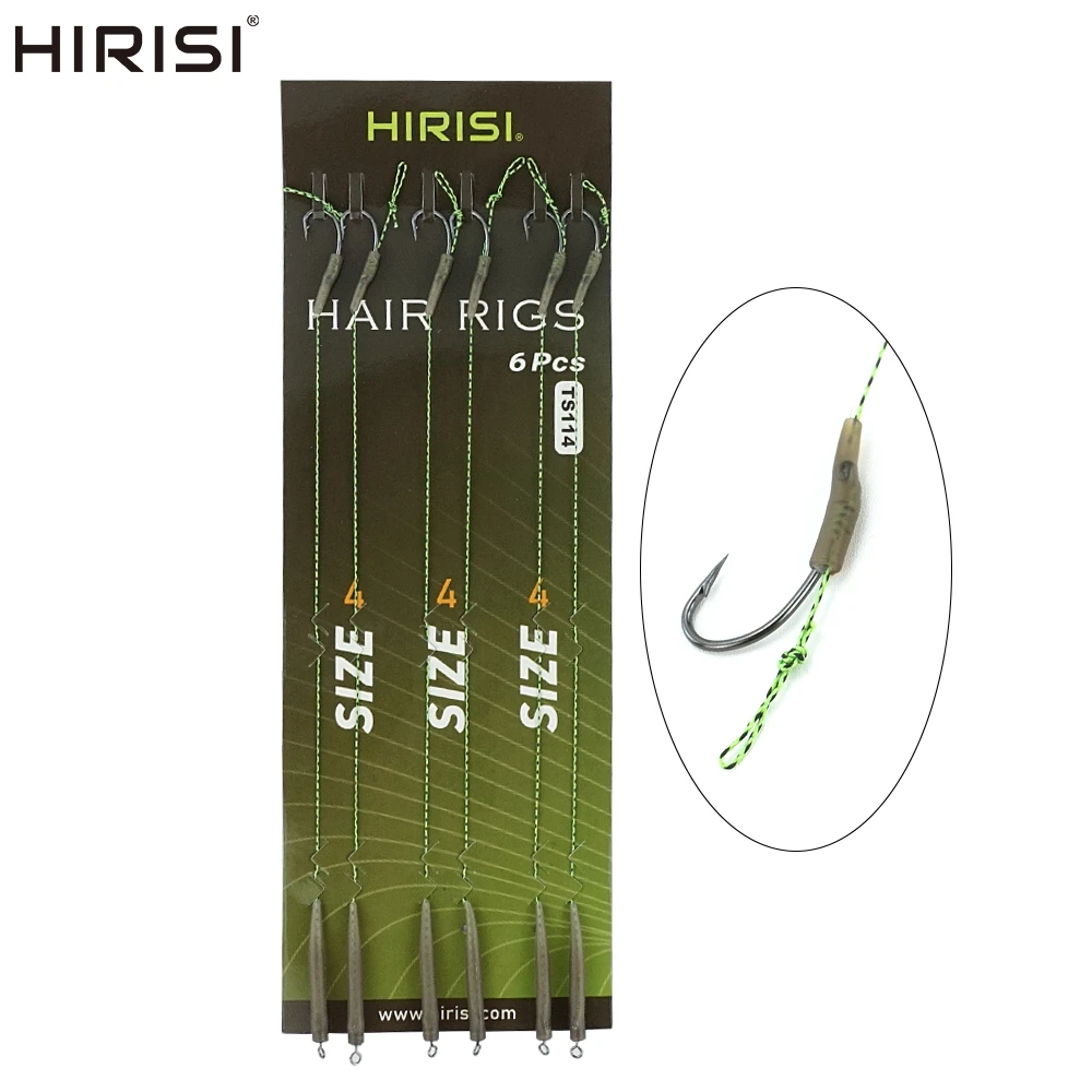 Hirisi Terminales pre-atados para carpa – aparejos de pesca listos