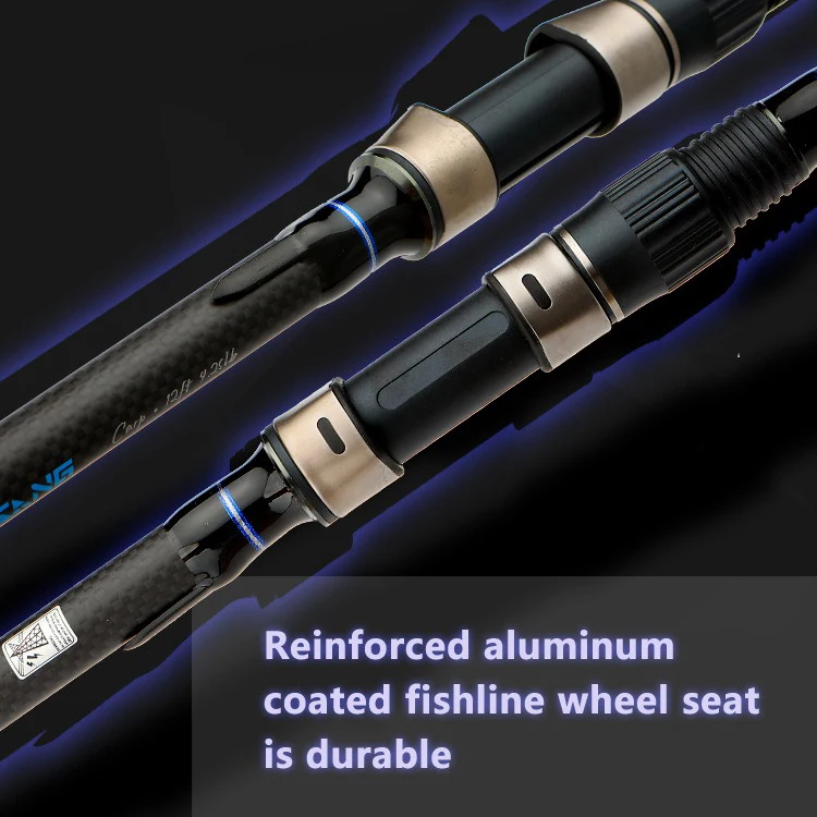 3,6 M 3,9 M 4,2 M 4-6 Abschnitte 10 kg CARP 40-160g Lange Köder Stange Surf Spinning angelrute Harte SK Carbon Faser Entfernung Werfen Stange - imagen 5