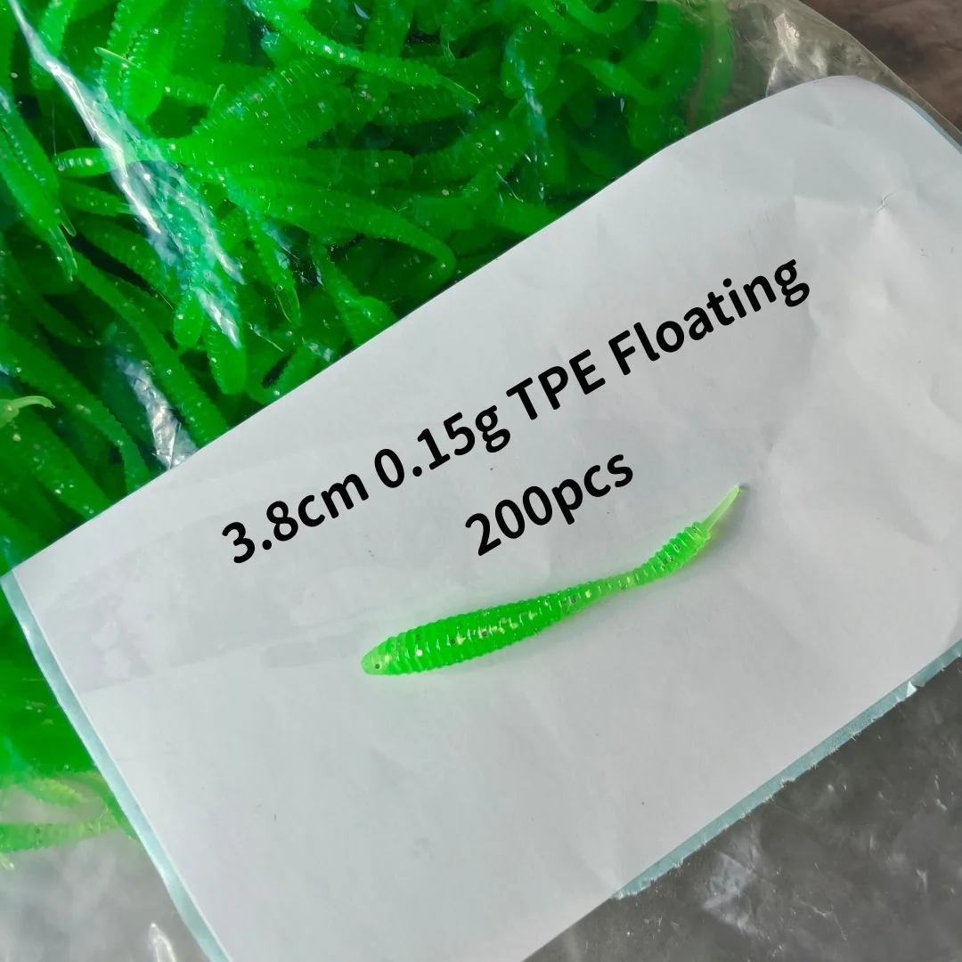 Micro Señuelos Swolfy Cola de Aguja 38mm – Vinilos TPE para Río
