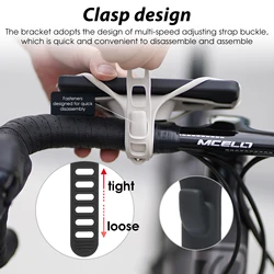 Soporte universal de silicona para móvil con correa en bici de montaña