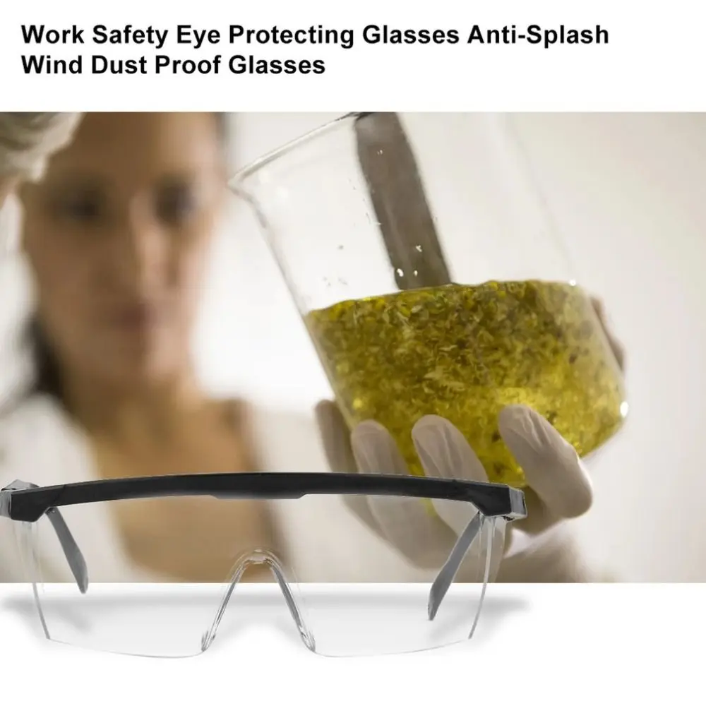 Gafas de seguridad para el trabajo, lentes de protección ocular antisalpicaduras, a prueba de viento y polvo, impermeables, para ciclismo, 1 piezas - imagen 3