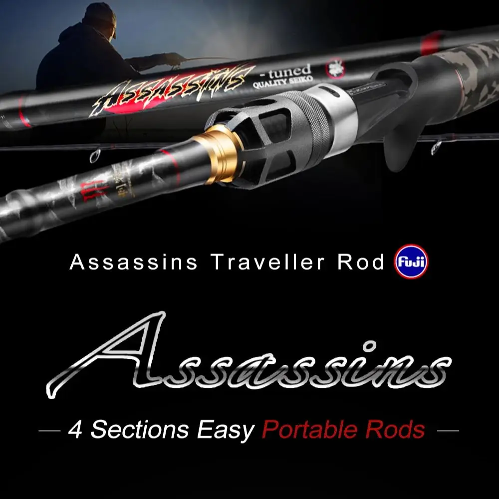 Caña de Viaje Histar Assassins 4 Tramos – Spinning y Casting
