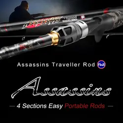 Caña de Viaje Histar Assassins 4 Tramos – Spinning y Casting