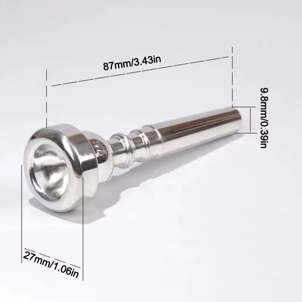 Boquilla para trompeta 3C/5C/7C universal dorada y plateada