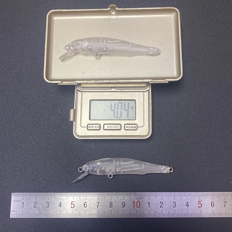 Pececillo de hundimiento sin pintar, 50 piezas, 70mm, 4g, Cuerpo en blanco de plástico Isca, cebo de pesca de carpa Artificial, espacios en blanco 9096 - imagen 3