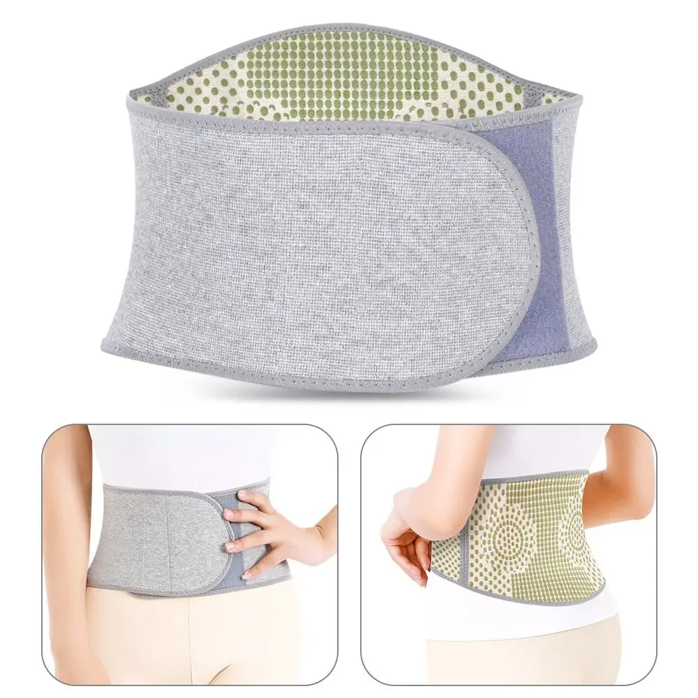 Terapia de artemisa caliente pretina cálida autocalentamiento cintura ajustable cinturón de Abdomen alta elasticidad protección de cintura transpirable - imagen 5
