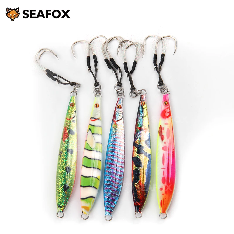 Jig Metálico Slow Pitch para Shore Jigging – Señuelo de Agua Salada