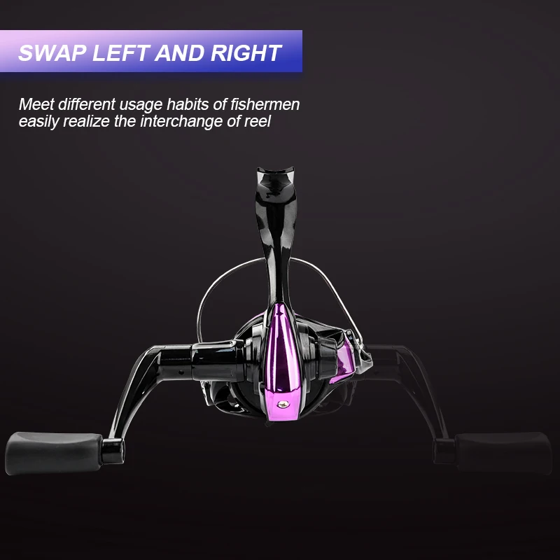 MEREDITH-carrete de Pesca giratorio, accesorio de la serie 800 ~ 5000, rueda giratoria de Metal para Pesca de carpa - imagen 4