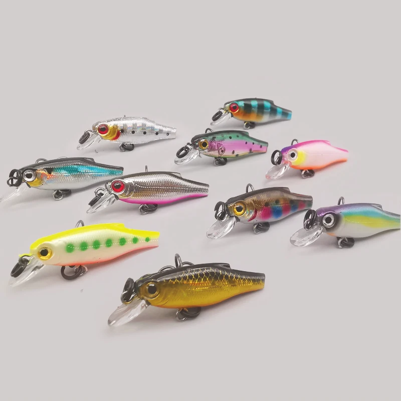 LUREHOLIC 3cm 1g Mini hundimiento Extra Micro Minnow señuelo duro profundidad de cebo 0,5 m con gancho MUSTAD - imagen 5