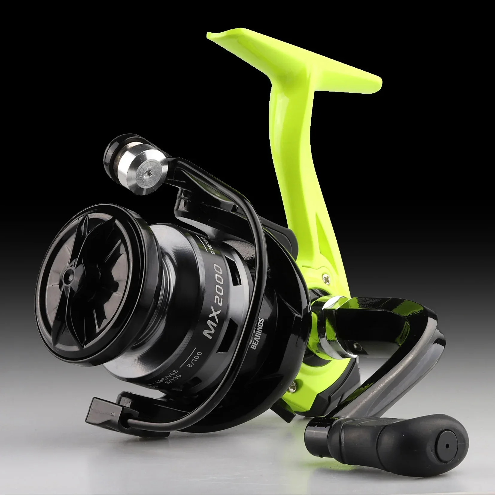 Carrete giratorio de pesca, bobina de Metal 5,2: 1/4.7:113BB, rodamientos de bolas 2000-6000, accesorios de copa de línea de Metal, aparejos de agua salada - imagen 4