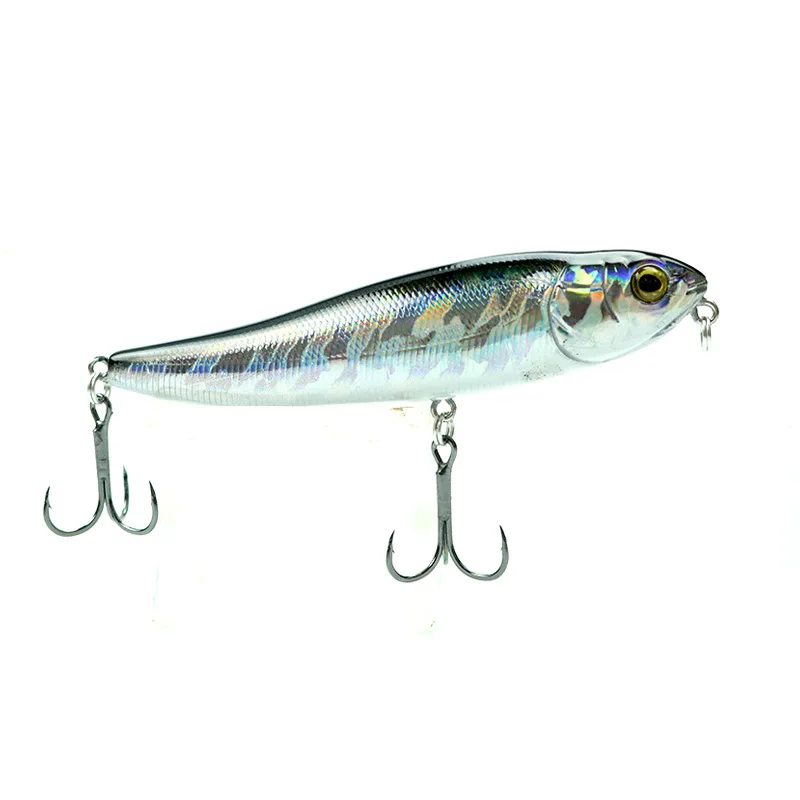 Señuelo de Pesca Topwater de 95mm y 15g, cebo tipo lápiz flotante, anzuelo Swimbait 3D, Popper, Pesca, Wobbler, equipo de pececillo, Crankbait - imagen 4