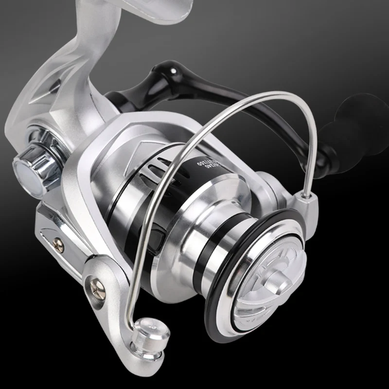 BILLINGS carrete de Metal carrete de pesca giratorio 1000-7000 arrastre máximo 12KG bola de Metal y agarre Eva para carpa Lucio carrete de pesca de lubina - imagen 2