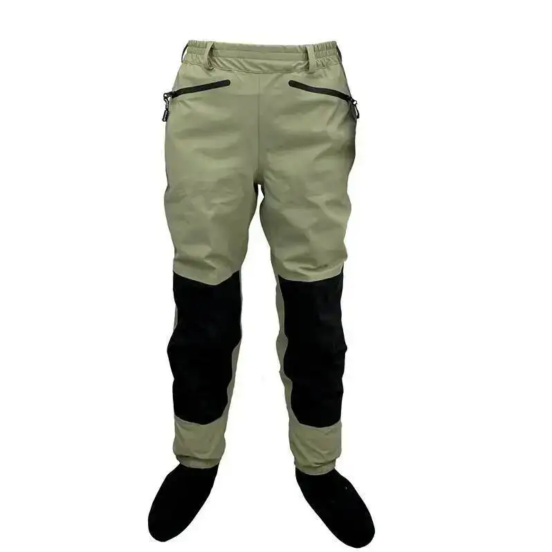 Trampas de cintura para pesca con mosca, transpirables, impermeables, de 3 capas, pantalones altos, Wader, pantalones duraderos para caza de pato