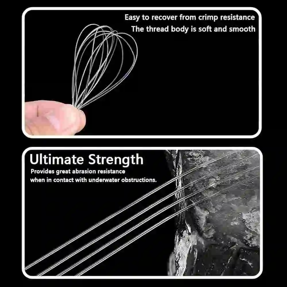 Línea de pesca de nailon de 1000/500M, monofilamento súper fuerte de hundimiento rápido, pesca Invisible de nailon fluorocarbono, pesch de carpa - imagen 3