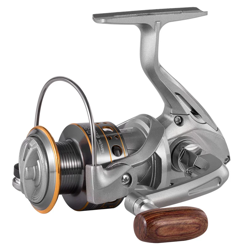 Serie LD 1000 ~ 7000, relación de engranaje 5,2: 1, arrastre máximo de 26LB, carrete de Metal CNC, carrete de pesca giratorio, para agua dulce y salada - imagen 5
