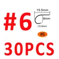 30 piezas tamaño 6