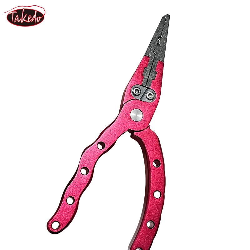 Alicates de Pesca Multifuncionales TAKEDO MY15 de 13 cm, Aleación de Aluminio, Dispositivo de Desenganche, Cortador de Línea de Pesca, Herramienta de Pesca, Todo para la Pesca - imagen 5