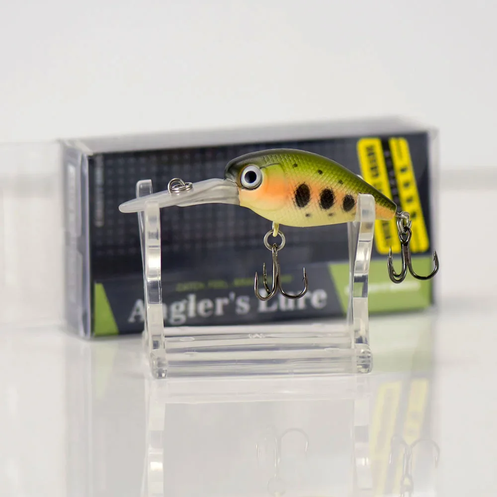 Countbass 37mm 4,8g cebo de manivela de plástico duro Wobbler señuelo de pesca para crankbaits tipo de pez de agua dulce - imagen 2
