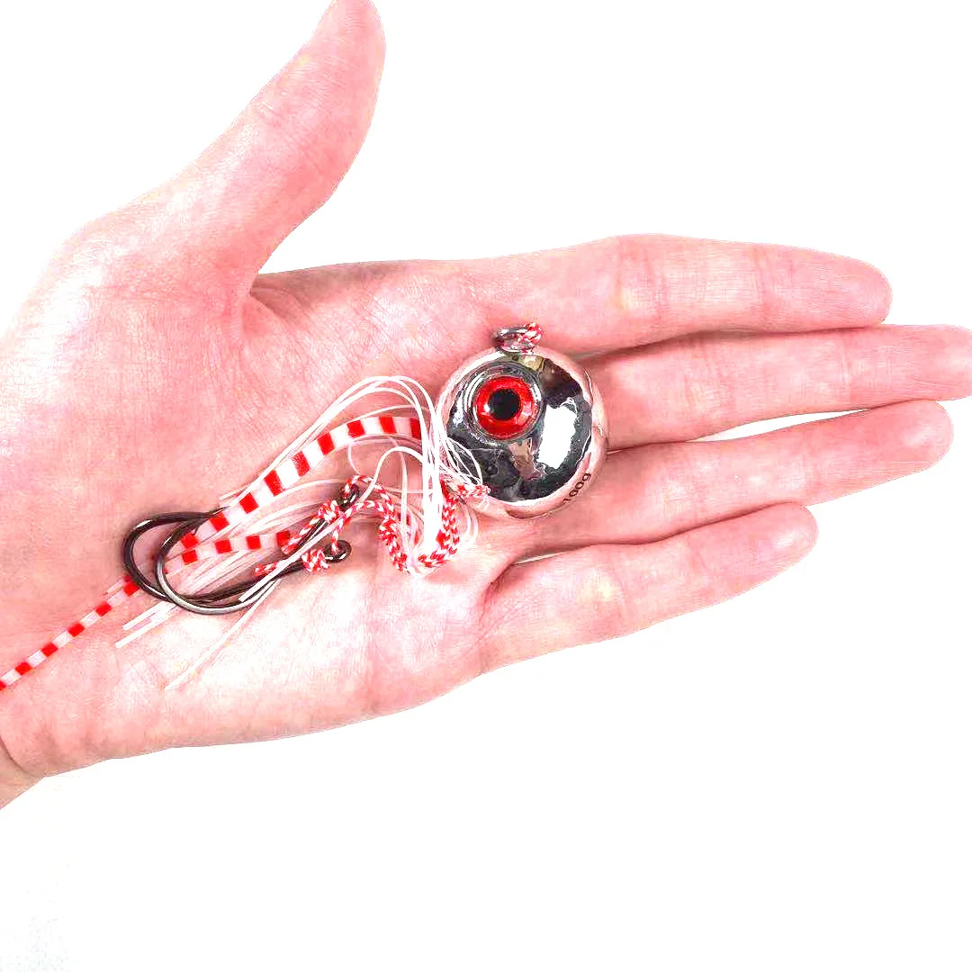 ALASICKA 60g 80g 100g 120g 150g 200g Tenya Madai Jig Kabura señuelo de pesca de agua salada Jig Head cebo de navegación de mar falda de goma de camarones - imagen 5