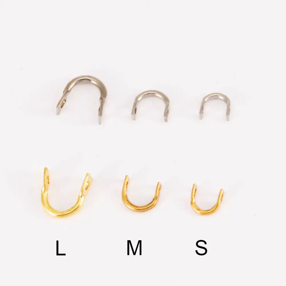 50 Uds. De horquillas de fácil giro plateadas/doradas DIY, accesorios para Señuelos de Pesca, Spinner de latón de fácil giro - imagen 5