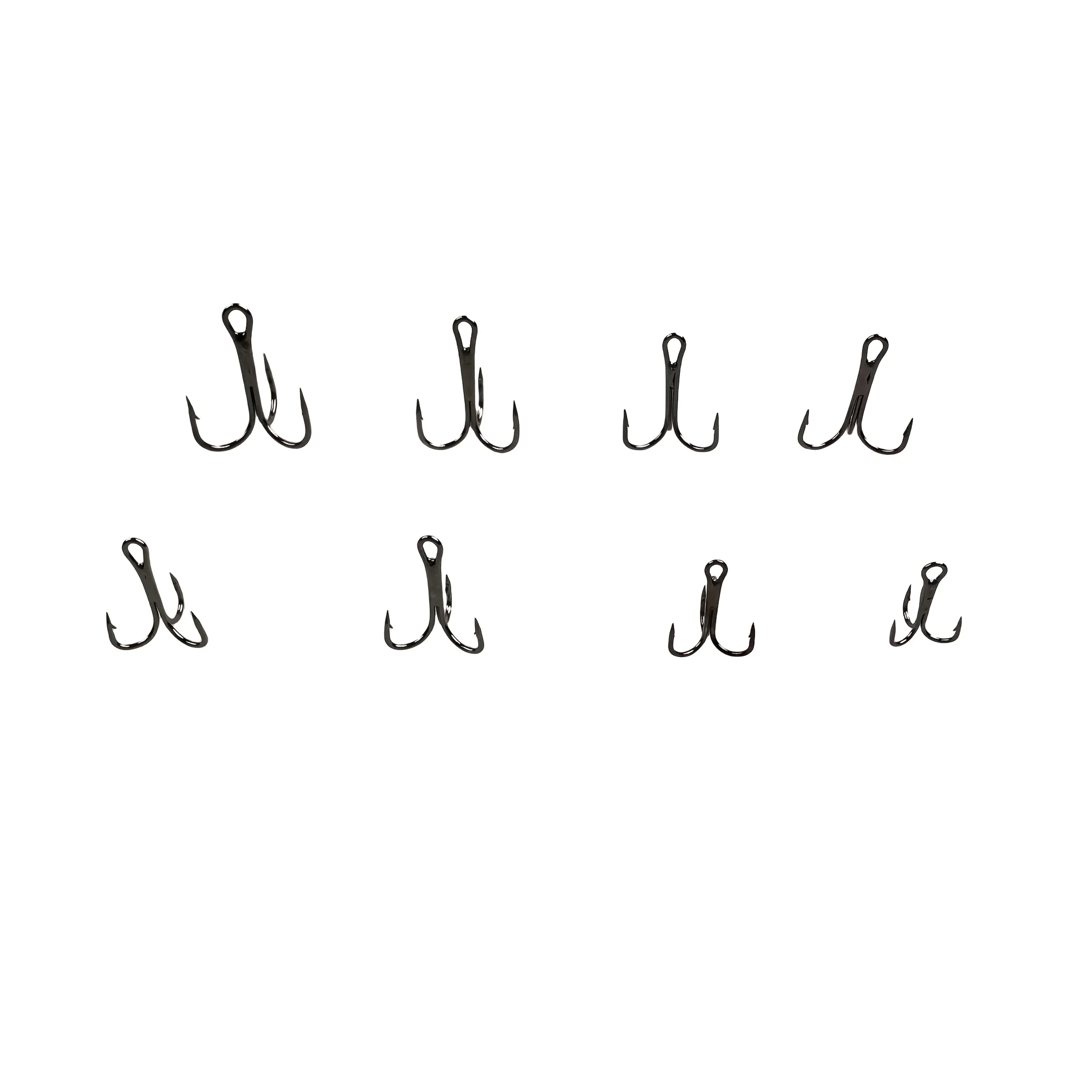 100 Pcs Silvery Three Hook Set High Carbon Steel Fish Hook With Barb Road Sub Hook Soft Bait Fishing Apply Reservoir Pond River - imagen 5