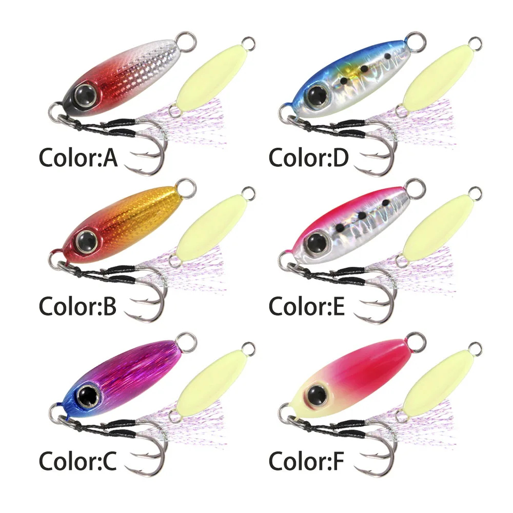 FSTK Micro plantilla Shore Casting Jigging cuchara 3,5G 5G 7G 10G 15G Rockfishing gota lenta Micro plantilla de Metal fundido señuelo de pesca de agua salada - imagen 4
