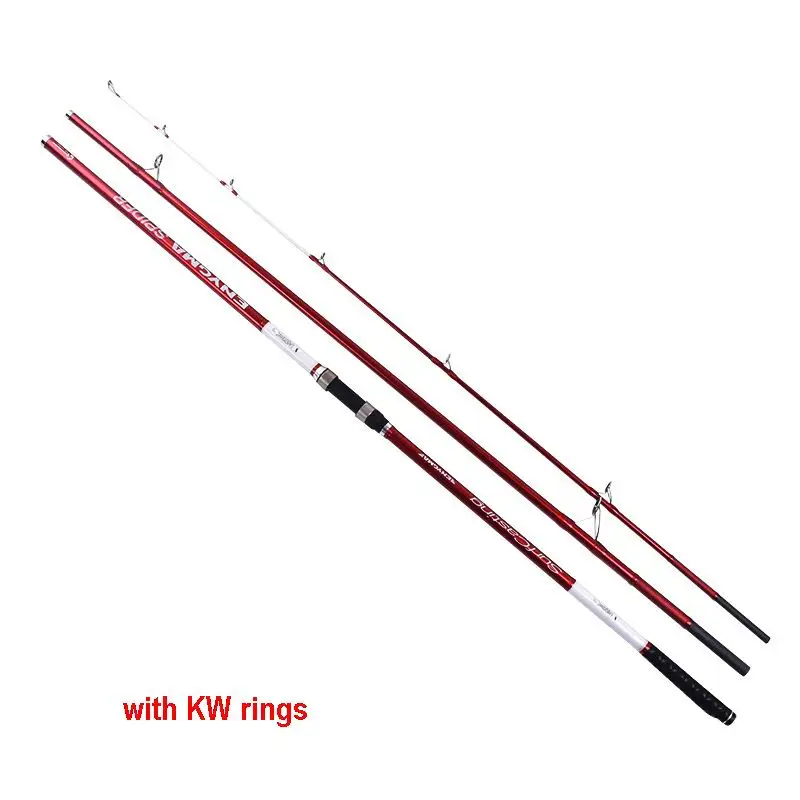 ZZ20 4,2 m XH Fast KW (536g) o CR (530g) anillos de fibra de carbono pura, varilla de SurfCasting, Punta sólida-diámetro de tope 2,0-22,5mm, cebo 100-250g