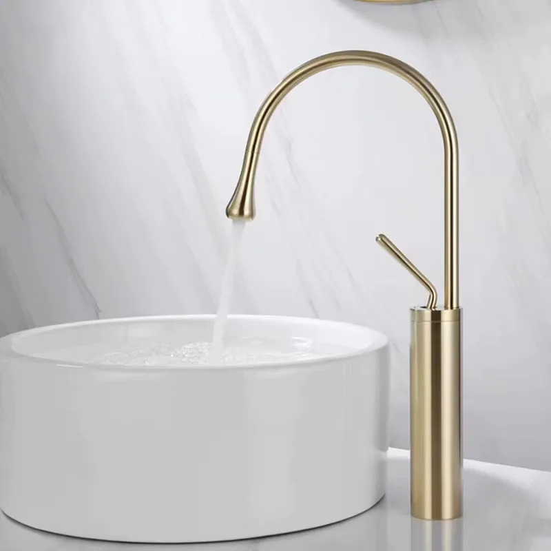 Grifo de lavabo de mesa giratorio para baño, grifo de gota de agua de estilo europeo, grifo de lavabo frío y caliente para balcón y baño - imagen 4