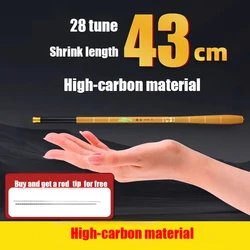 Caña Tenkara telescópica de carbono para arroyos