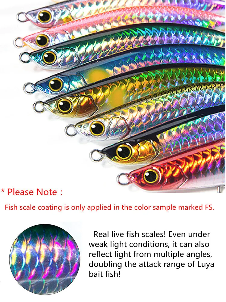 Nuevo BM pez escala roca hundimiento lápiz señuelo de pesca 8,8g/12,8g/15g/18g capa de agua completa simulación Minnow Wobbler cebo duro - imagen 4