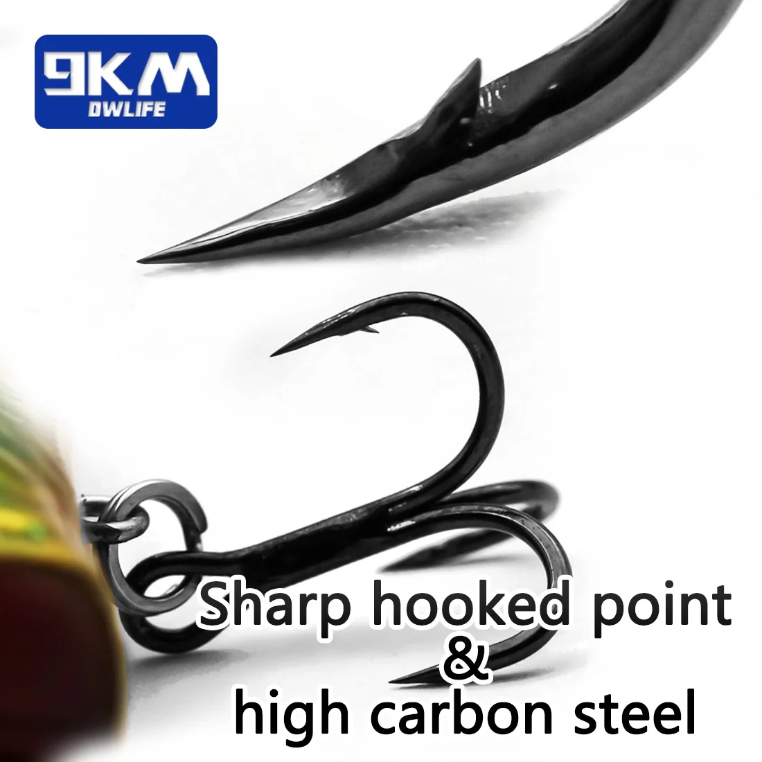 Señuelos de pesca Popper agua salada 7 ~ 9cm Striper Pike salmón señuelos lubina Topwater señuelo de pesca Popper tapones de pesca con anzuelos triples - imagen 5