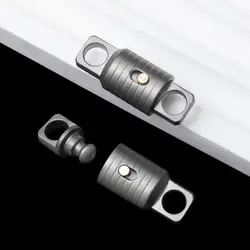 Llavero portátil de aleación de titanio de alta calidad ultraligero 360 °   Llavero giratorio para coche, llavero EDC, herramienta pequeña para exteriores