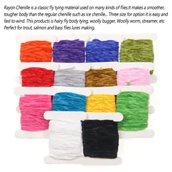 Bimoo Chenille de rayón filada - para moscas: ninfa, bugger, streamer
