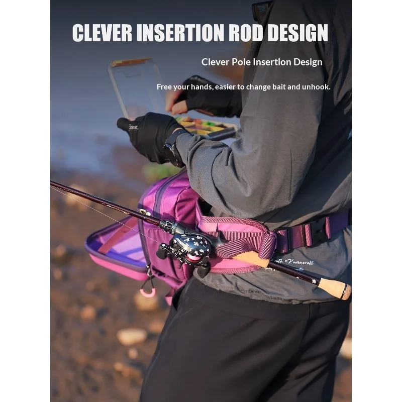 Bolsa bandolera de pesca Udolure – Impermeable para accesorios - imagen 5