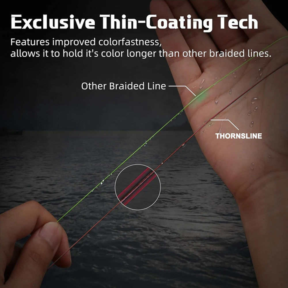 THORNSLINE X8 Saltwater Braid Fishing Line 1000M 8 Threads Multifilament  Fishing Line 300M 500M 16-98LB Carp Fly Wire Japan New - imagen 3