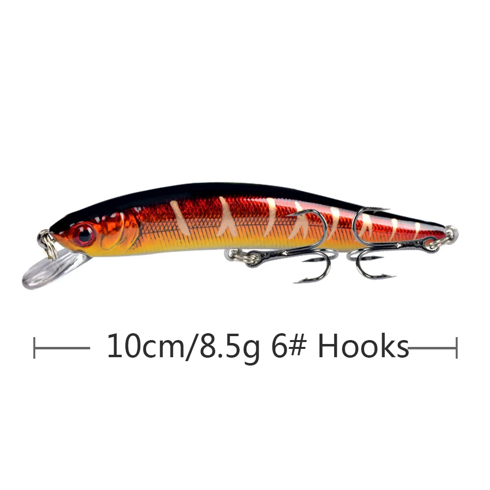Señuelo duro 10cm con ojos 3D y 2 anzuelos – 8,5g - imagen 4