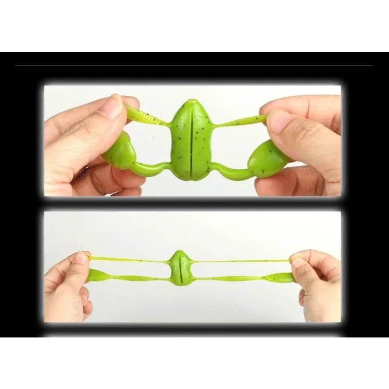 5 uds. Cebo de rana Lua, forma realista, ataque fuerte, pez depredador, cebo blando, ¡la amo bajo! - imagen 3