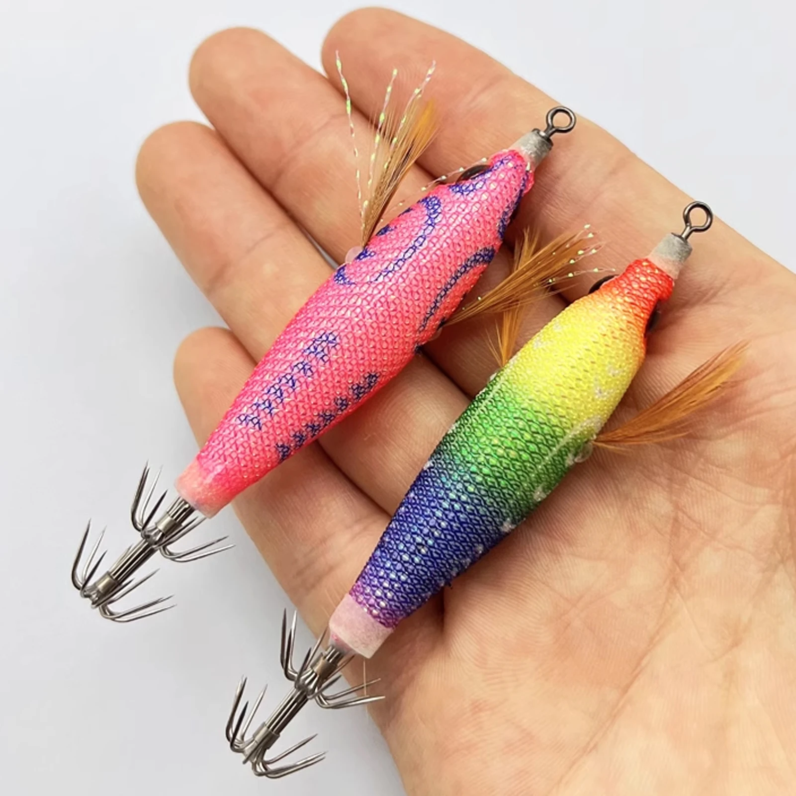 FREE FISHER Señuelo para calamar luminoso Jigging – Sepia