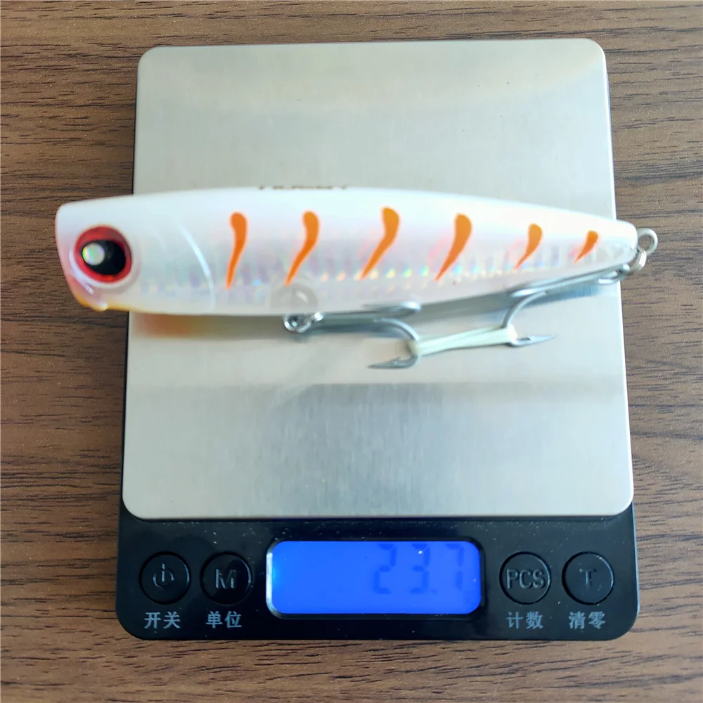 Cebos duros artificiales de fundición larga para pesca en agua dulce, 4 piezas, 105mm, 24g - imagen 4