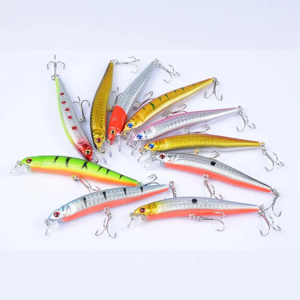 Señuelo de pesca flotante de plástico duro, cebo biónico, Minnow, 9,8 cm/8,2g - imagen 5