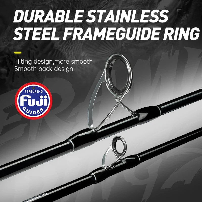 Caña de pescar de Jigging lento Hunthouse Casting/Spinning, 1,5 Uds., 1,9 m M/ML, peso del señuelo 80-300g, piezas Fuji, caña de agua salada de fibra de carbono - imagen 5