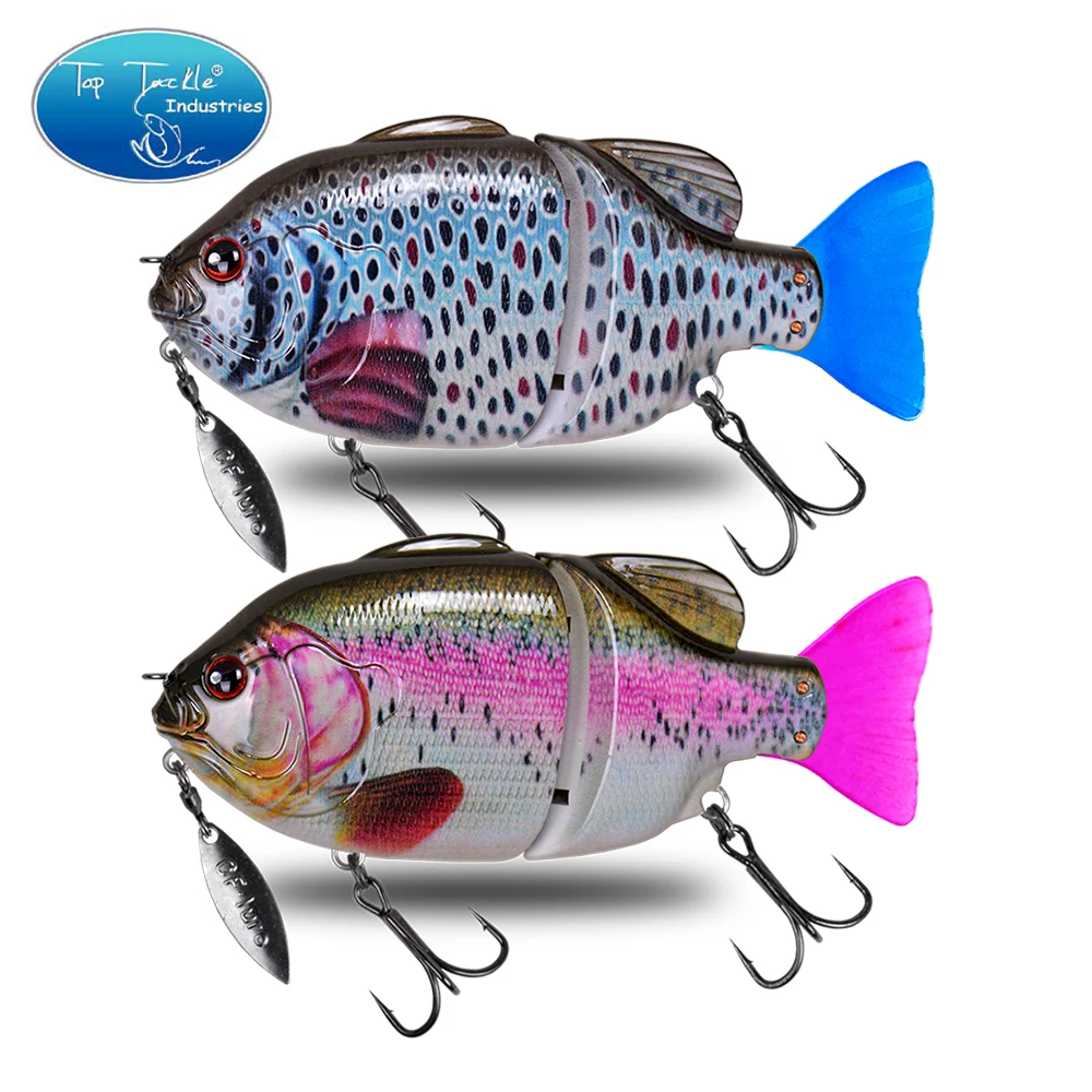 120mm 50g 140mm 70g Topwater flotante Swimbaits cebo articulado señuelo de pesca de lubina Tilapia con Spinner - imagen 3