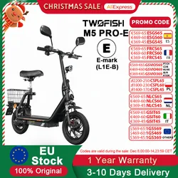 Patinete eléctrico con aprobación de carretera en la UE (ECE), patinete eléctrico de 12 pulgadas para adultos, batería de 13 Ah, carga de 120 kg, frenos de disco para tráfico urbano