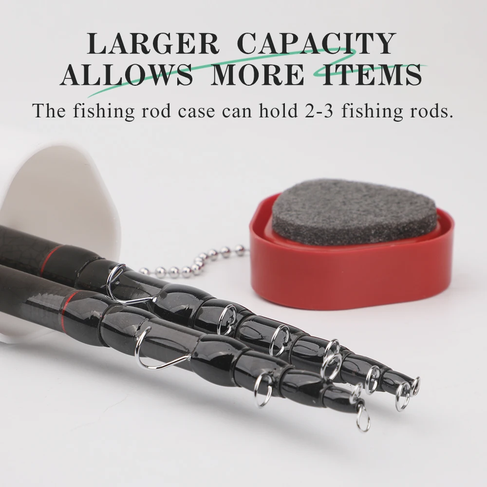 ROLLFISH Estuche impermeable para caña de pescar de 53-155 cm: material PP resistente y duradero, diseño triangular antideslizante para aparejos de pesca - imagen 3