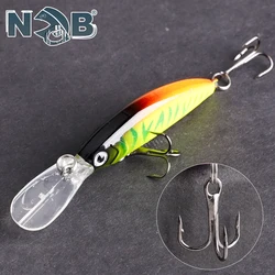 Señuelo de Pesca Duro NGB de 8.5cm y 5.5g, Señuelos de Pesca Tipo Minnow Streak, Anzuelo de Agua Dulce para Pesca de Lubina, Señuelo de Buceo, Wobbler, Jerkbait para Pesca de Lubina
