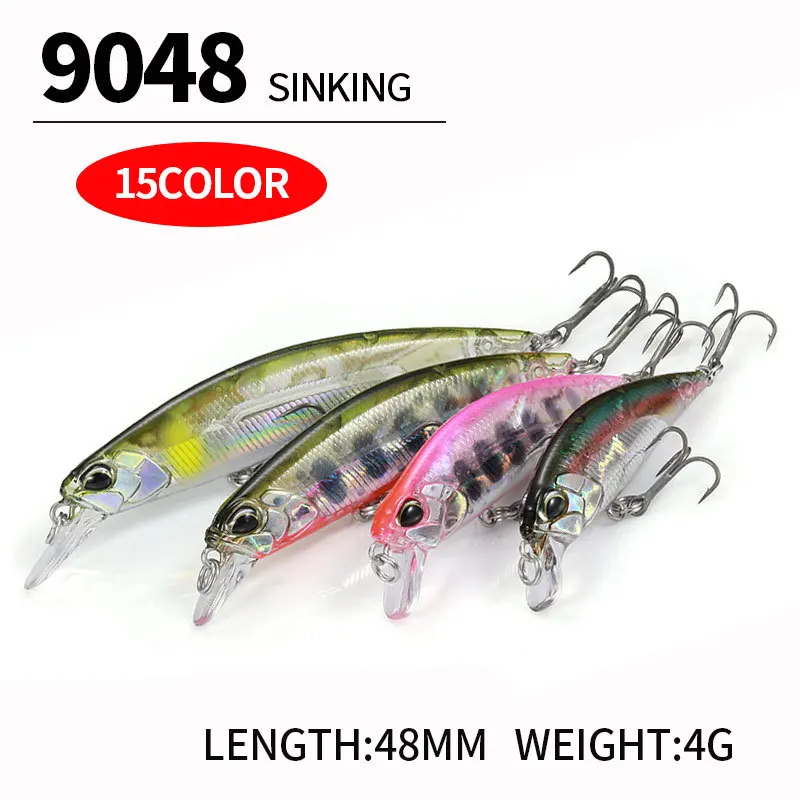 Mini señuelo de Pesca Minnow, cebo duro Artificial, Crankbait, Wobblers, Swimbait, aparejos de Pesca, 45mm, 4g, 1 pieza - imagen 3