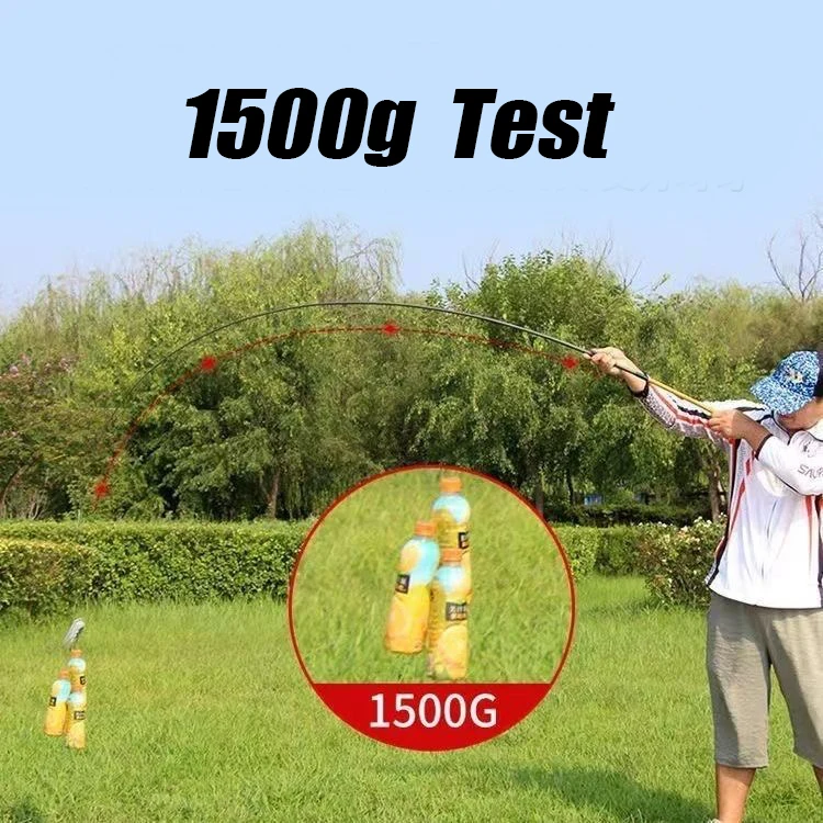 Caña Tenkara de 1,8 m-6,3 m, caña de pescar con mosca, caña de pescar corta, corriente pequeña, plegable, para todas las aguas, tubo de carbono de calidad Creek - imagen 5