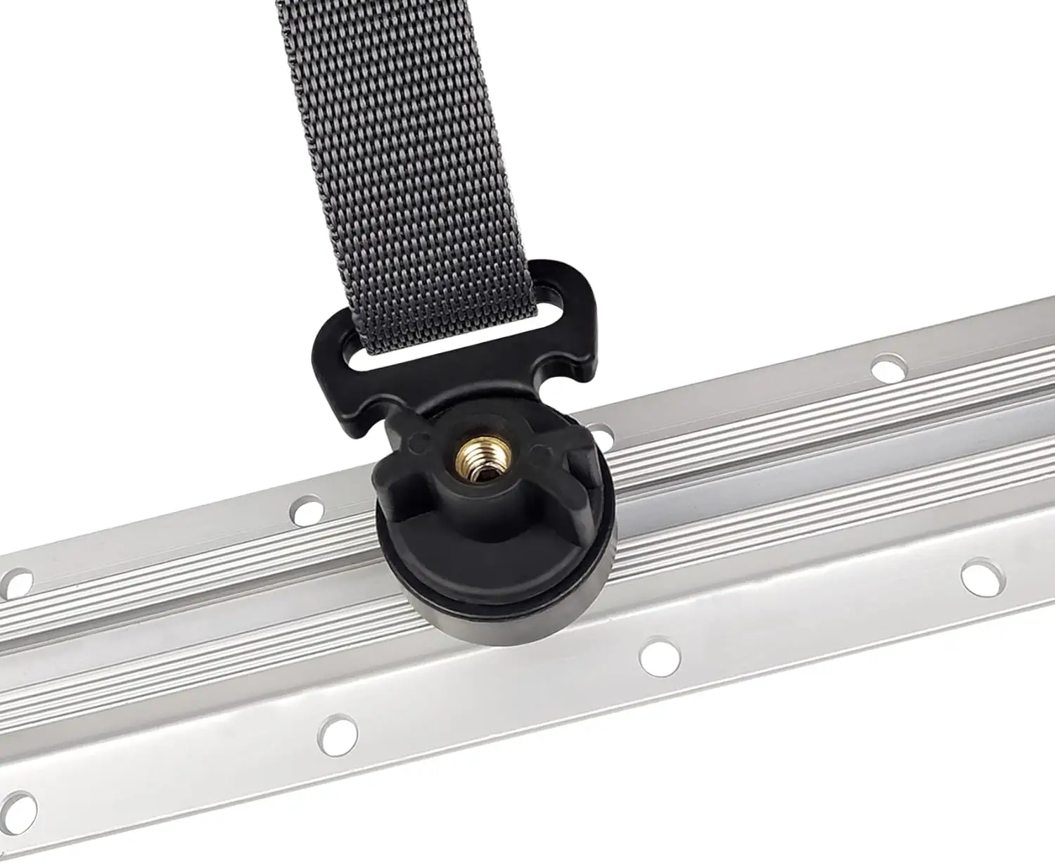 Amarre Aventik para montaje en pista de kayak, 2 piezas, amarres horizontales negros para asegurar refrigerador, caja y otros accesorios para kayak - imagen 4