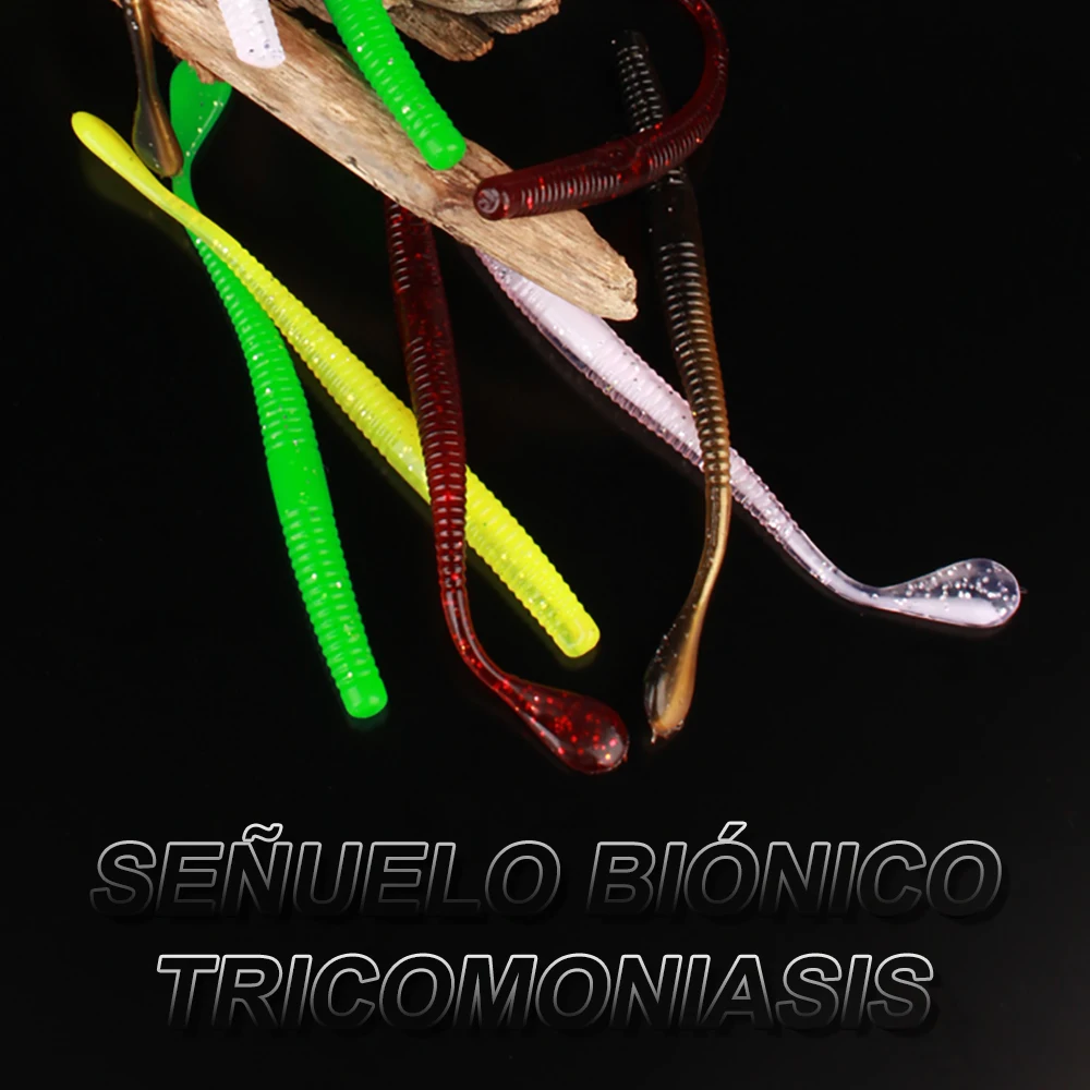 FISH KING-señuelo de pesca de 30 piezas, cebo Artificial superelástico para pesca de carpa, agua dulce y salada, 2,5G 8cm - imagen 2